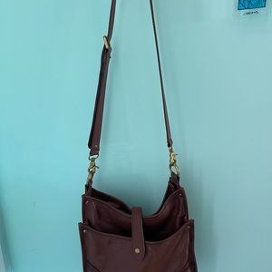 Frye Madison North South Large Cognac Leather